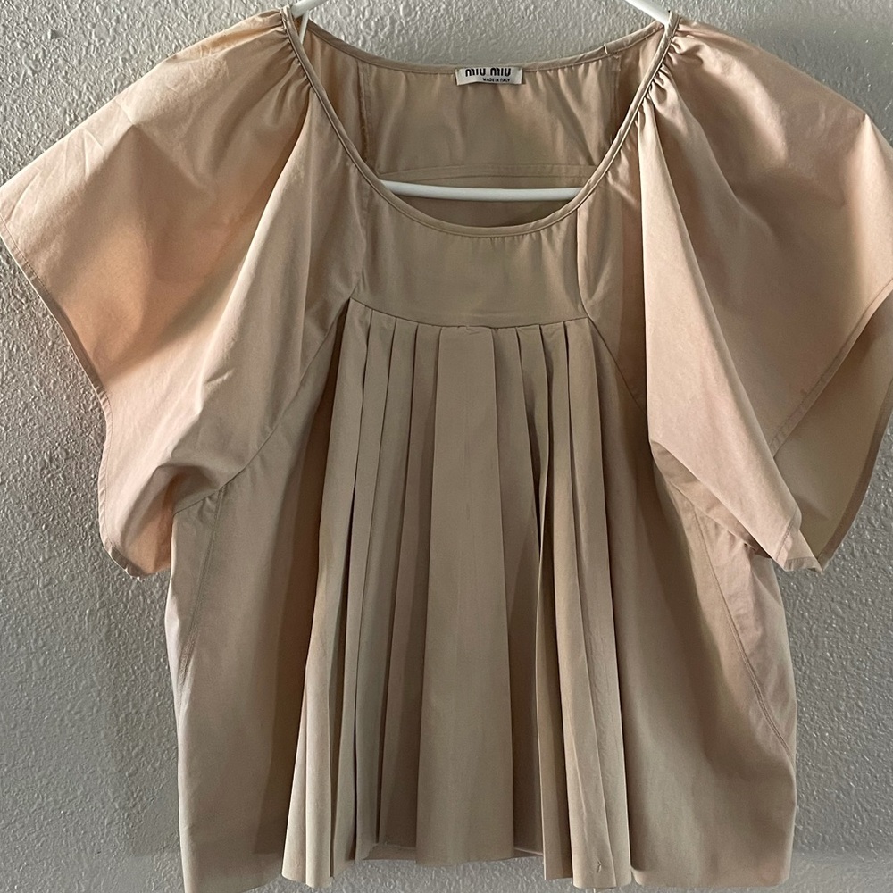 Miu Miu flutter top size 38